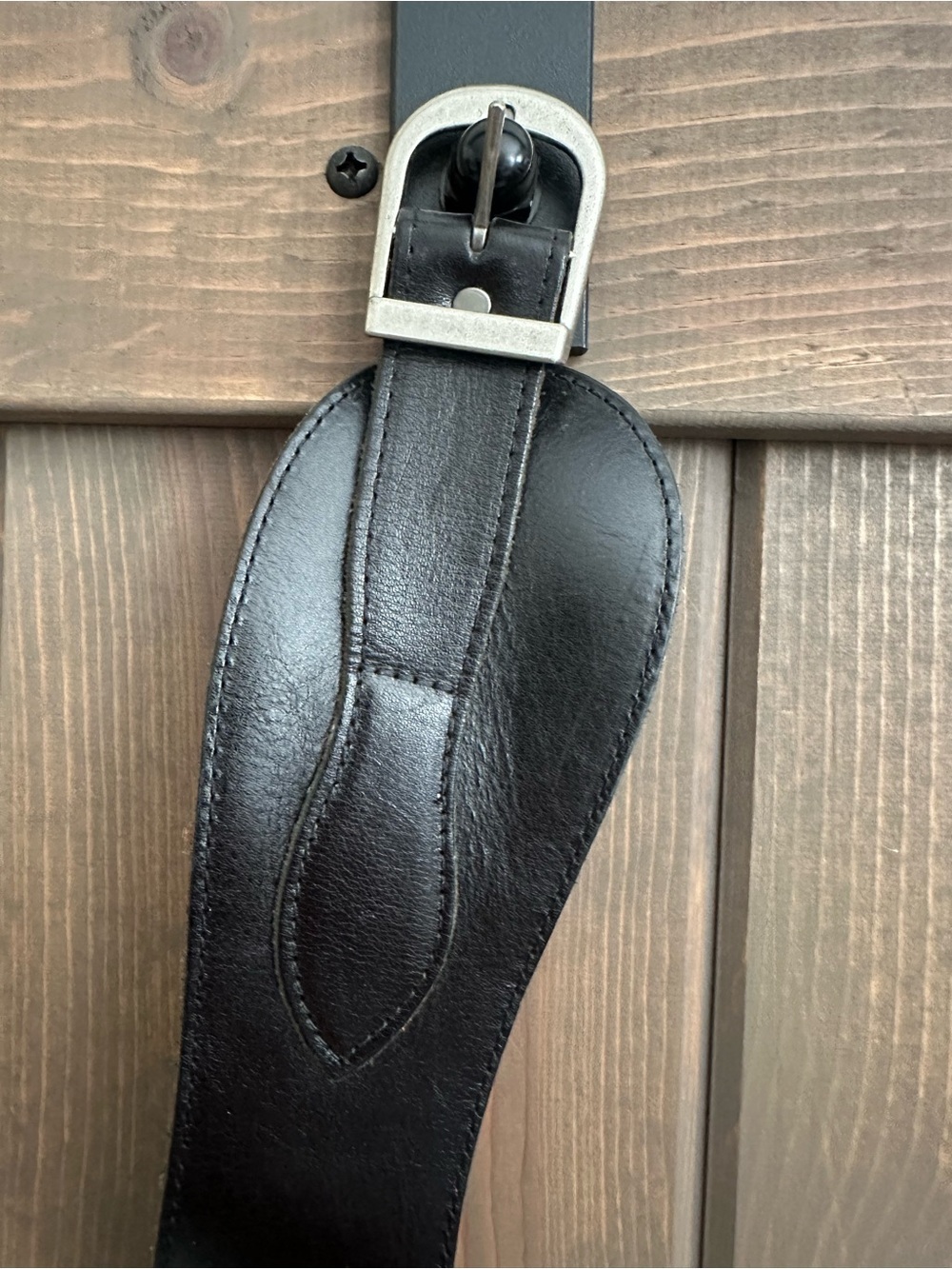 Classic Black Leather Belt